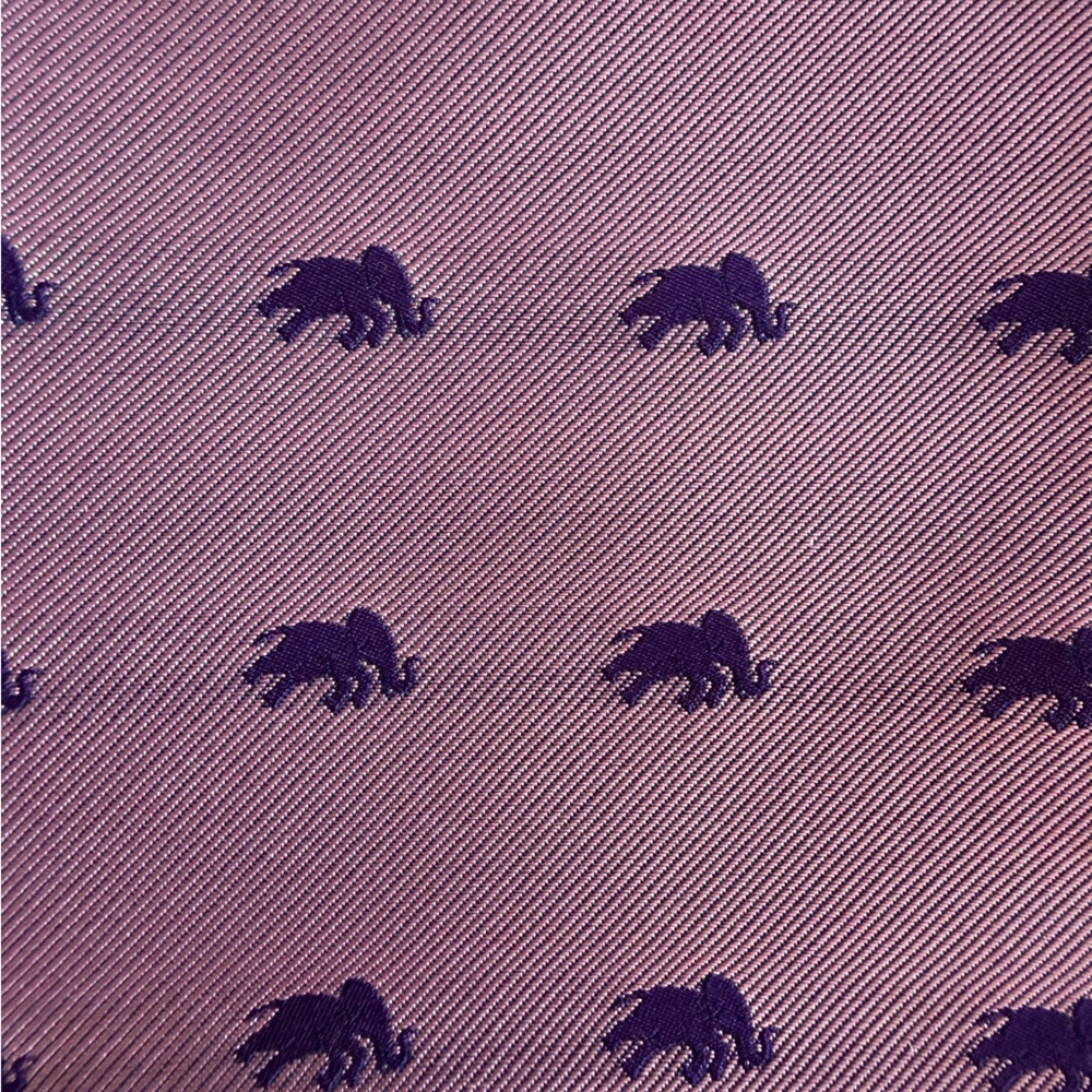 Eton Purple Patterned Pocket Square - image 4